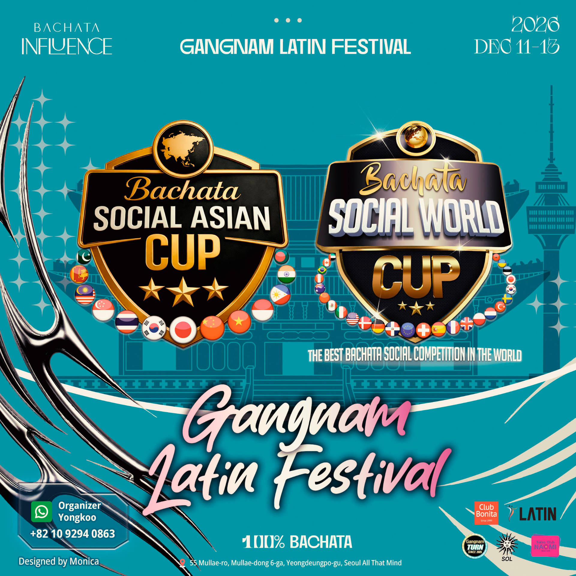Bachata Social Asian Cup & Social World Cup — Gangnam Latin Festival 2026